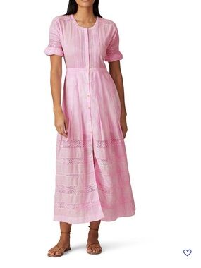 Love Shack Fancy Pink Edie Dress